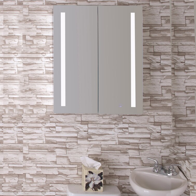24x 30 Wall Mounted Bathroom Medicine Cabinet with Mirror, 3