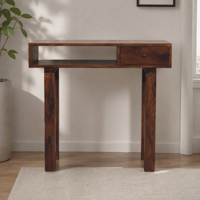 Tula 1 Drawer Chestnut Writing Desk