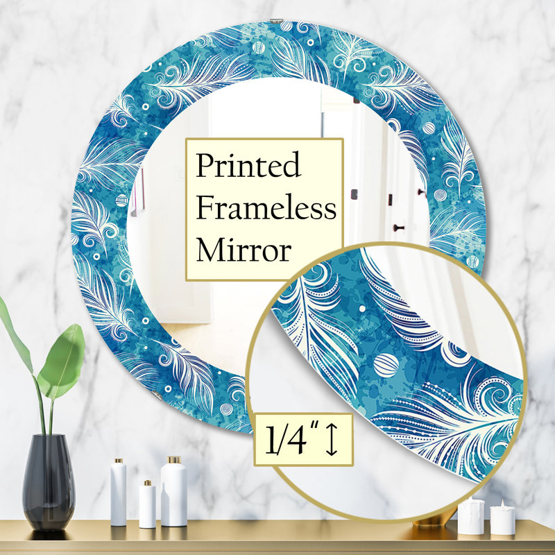 Miroir mural Feathers 8, H 31,5 po x l po