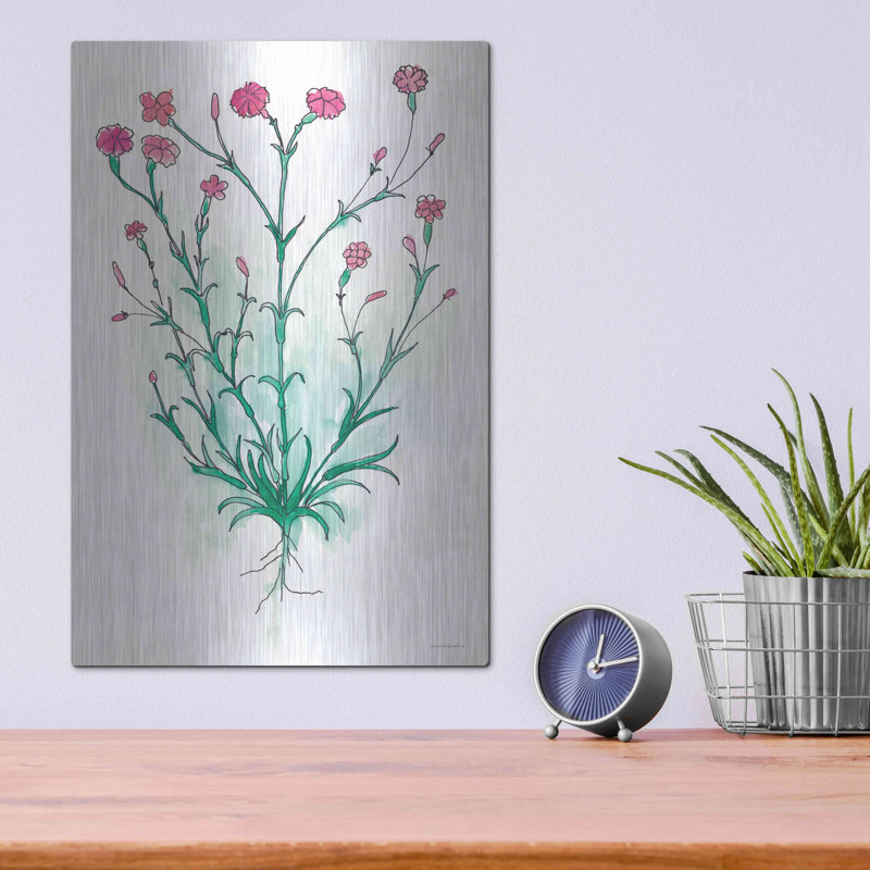 Art mural luxueux «Stable Bloom» par Kamdon Kreations, art mural en métal, H 16 po x l 12 po