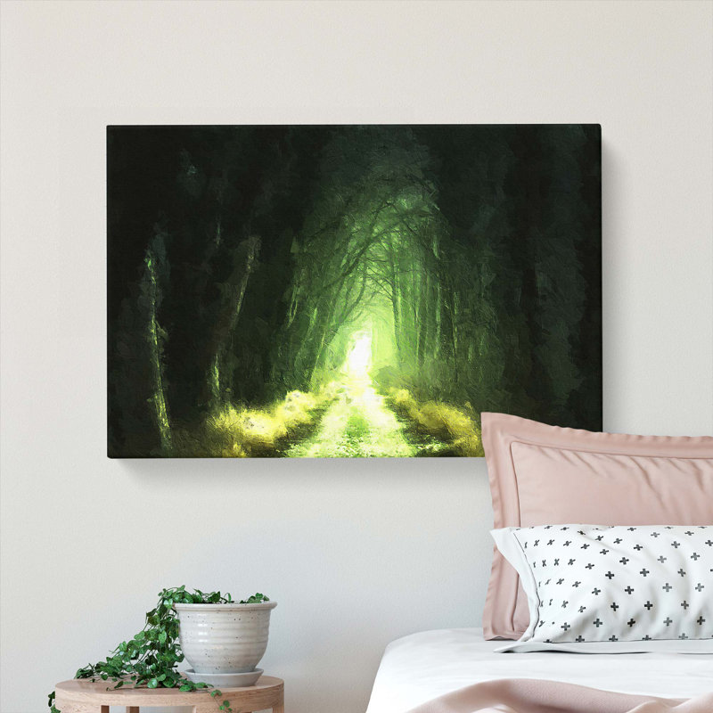 Secret Forest - Wrapped Canvas Painting, 40cm H x 60cm W x 3cm D