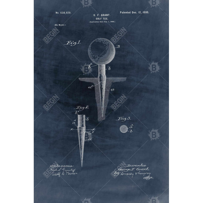 «Blueprint Of Golf Tee»