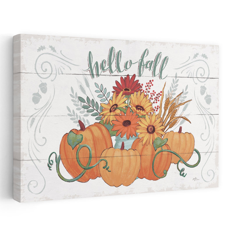 Fall Fun I - Autumn Bouquets Fall Florals Art, H 24 po x l 36 po