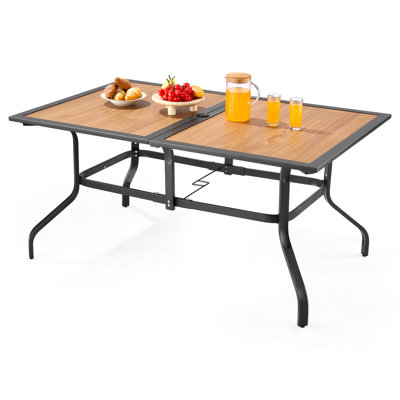 Table de salle à manger d'extérieur pour 6 personnes