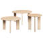 Coffee Table Solid pine wood Rustic Pine Furniture Round Nesting-1817063181