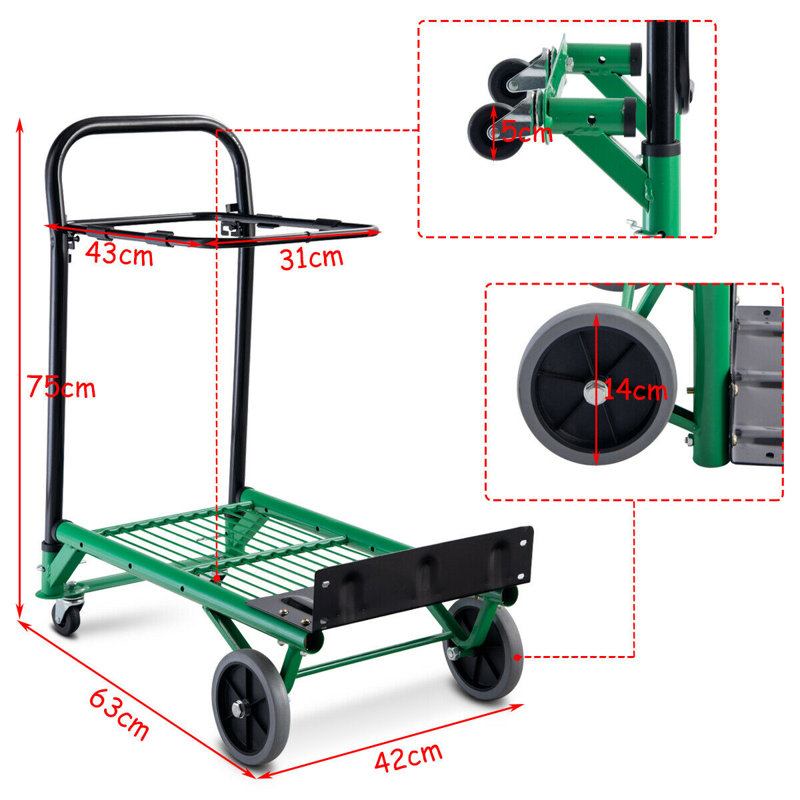 Frinton-on-Sea 75cm H x 63cm W x 42cm D 90kg Multi-Purpose Portable Platform Trolley