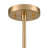 Bertan 15" Chandelier In Brushed Brass-463383666