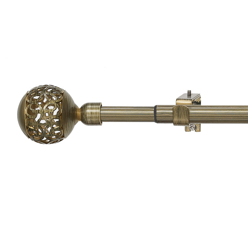 Tringle à rideaux simple métallique 1 po, 48" - 86"