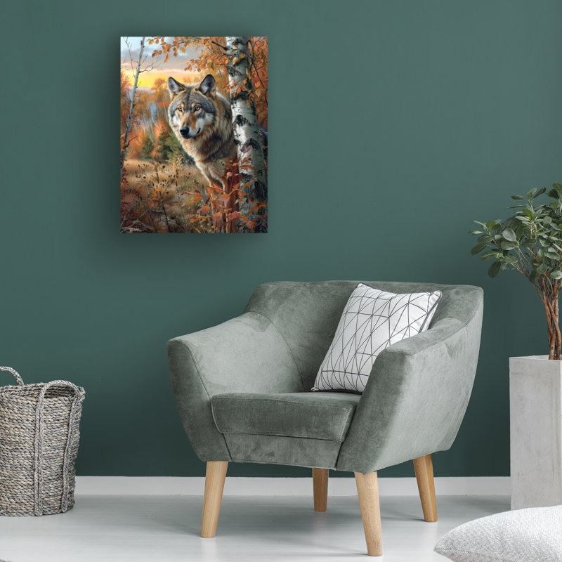 Momart Wolfs Portrait Canvas Art, 14" H x 19" W