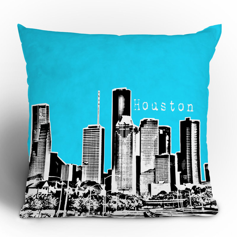 Bird Ave Houston Throw Pillow, Sky, 16" x 16"