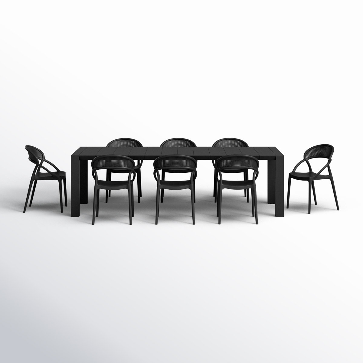 Farrah Rectangular 8 - Person 102" Long Dining Set
