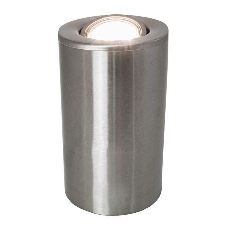 Willenbard Uplighter Floor or Table Lamp with Tilt Capability - GU10, Satin Chrome