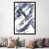Toile avec cadre gris foncé