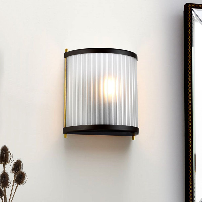 Schorr Flush Mounted Sconce, Black