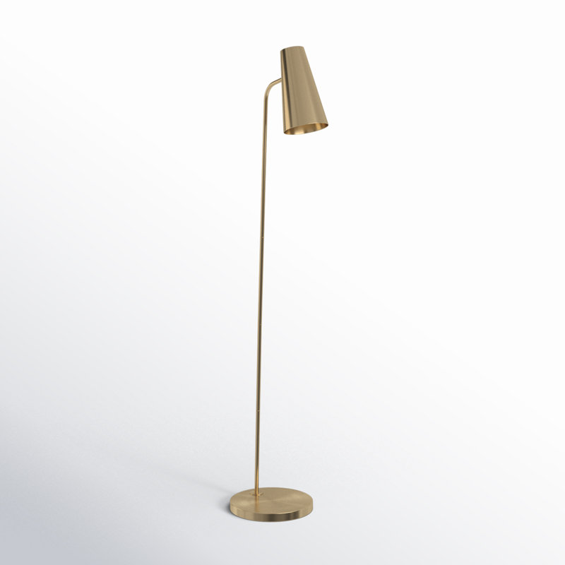 Kelt 66'' Task Floor Lamp, Brass