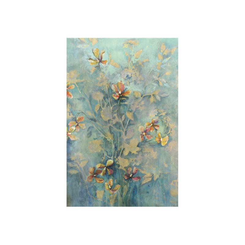 Blue Crush Painting by Georgie, Glass Coat, 60" H x 40" W