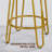 Cedernier Upholstered Counter Stool with Metal Frame-1023919477