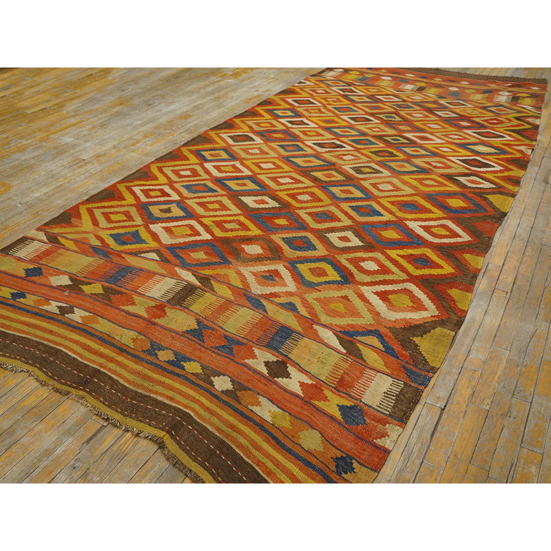 Tapis tissé à plat antique Kilim