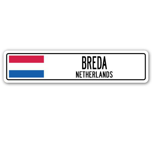 Plaque de rue en aluminium Arruda Breda, H 4 po x l 18 po x P 1 po