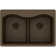 Quartz Classic 33" x 22" x 9-1/2" Double Basin Drop-in Kitchen Sink with Mounting Hardware