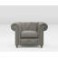 Melrose 115Cm Wide Tufted Genuine Leather Armchair-118216880-118216875