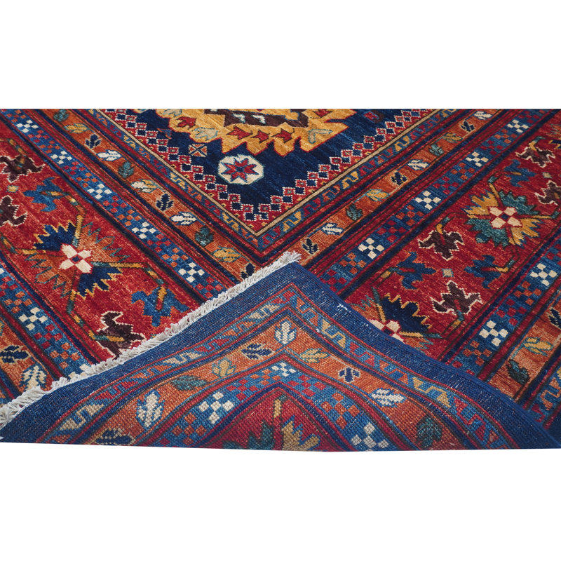 Hand Knotted Wool Southwestern Indoor Rug