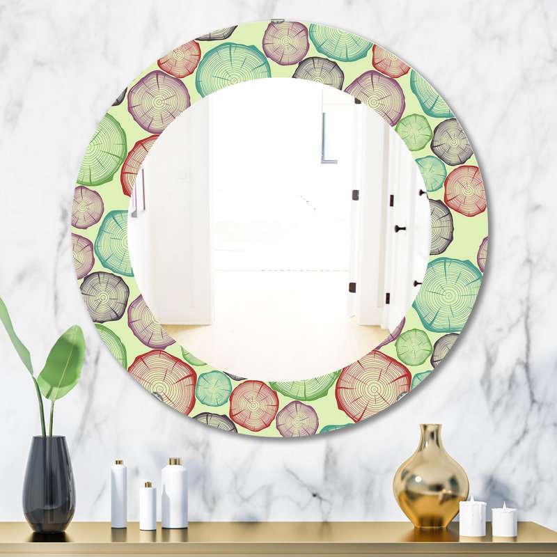 Miroir mural éclectique, H 31,5 po x l po