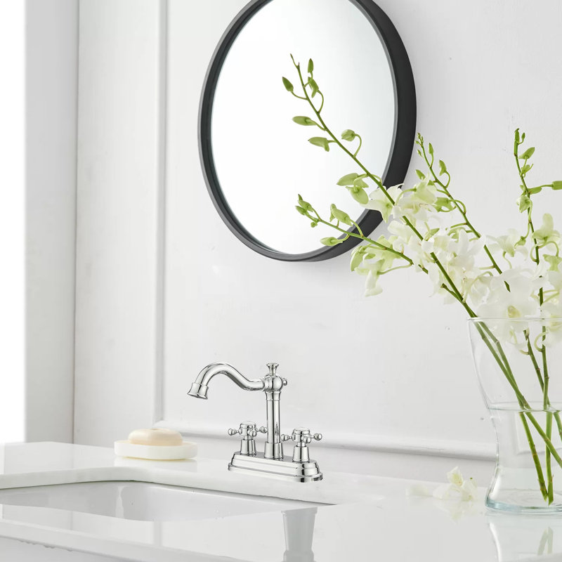 Voyager 4" Centerset RV Bathroom Faucet With Drain Assembly & Supply Hoses, Chrome