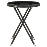 Hisham Folding Rattan Bistro Table