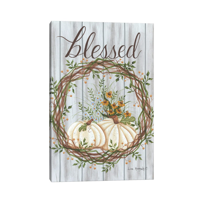 «Blessed», reproduction d'art sur toile tendue, Toile tendue, Ne s’applique pas, H 60 po x l 40 po