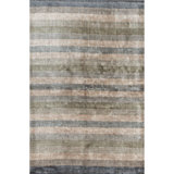 Striped Area Rug in Gray