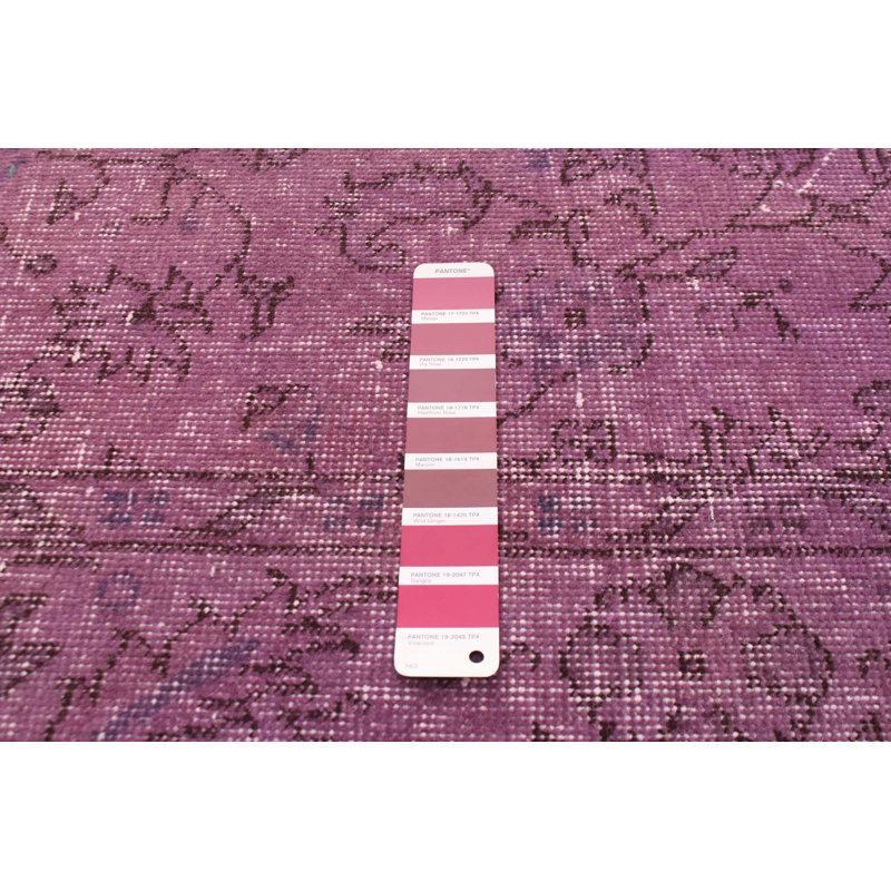 Ogeda One-of-a-Kind 4'11" X 8'6" 2000s Wool Area Rug in Violet