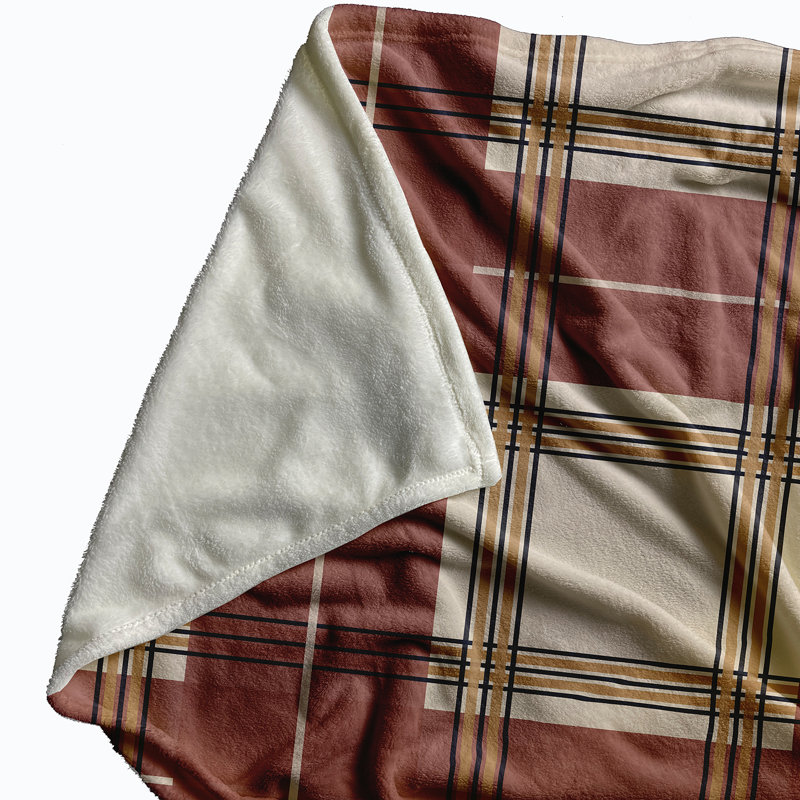 Sturm Plain Weave / Muslin Throw Blanket, Orange