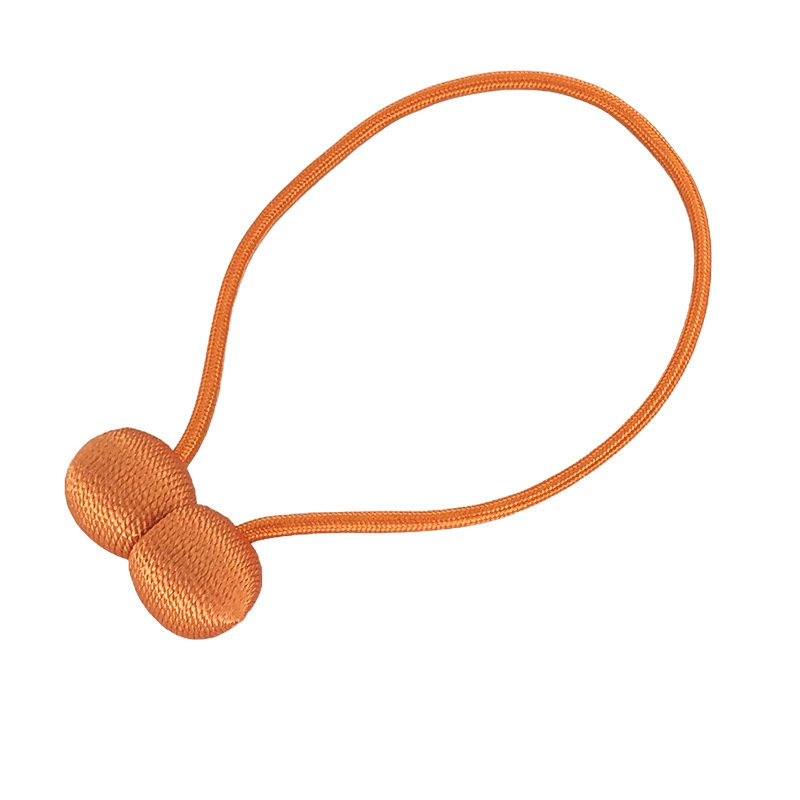 Magnetic Earpiece-Shaped Curtain Tiebacks 2 Pcs, Orange