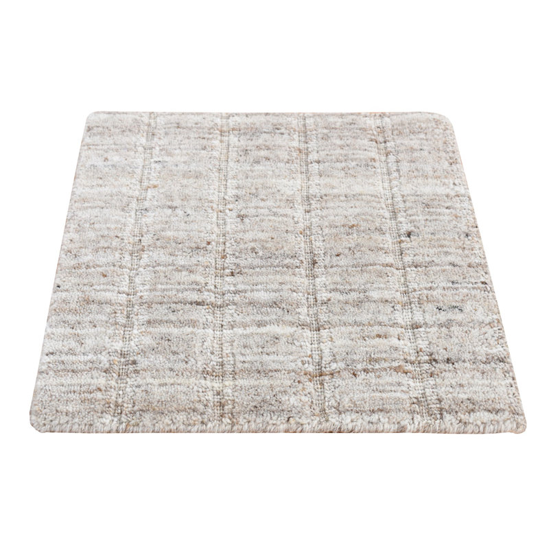 Tapis 100% laine d'oie tissé à la main 1 pi 5 po x 1 pi 6 po 59A81ADD17284FE5943F62154363C1C3