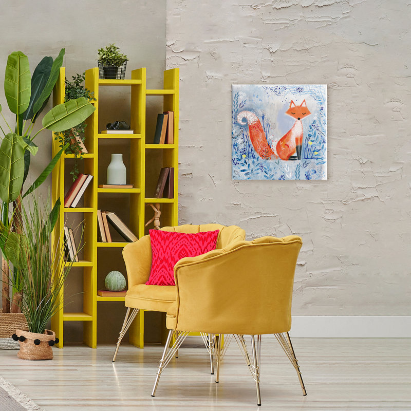 «Whimsical Fox Nature Collage» par Clare Tupper, H 24 po x l 24 po