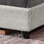 Grand lit plateforme tapissier en pierre Minky