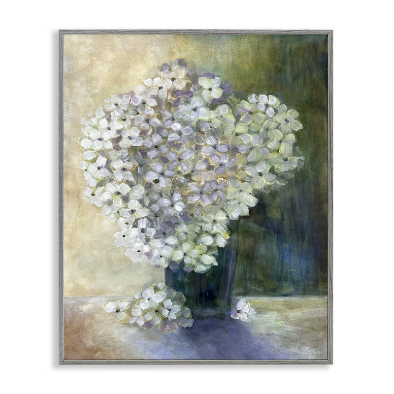 Art romantique de fleurs d'hortensia par Doris Charest bg-146, Estampe numérique Farmhouse, H 20 po x l 16 po