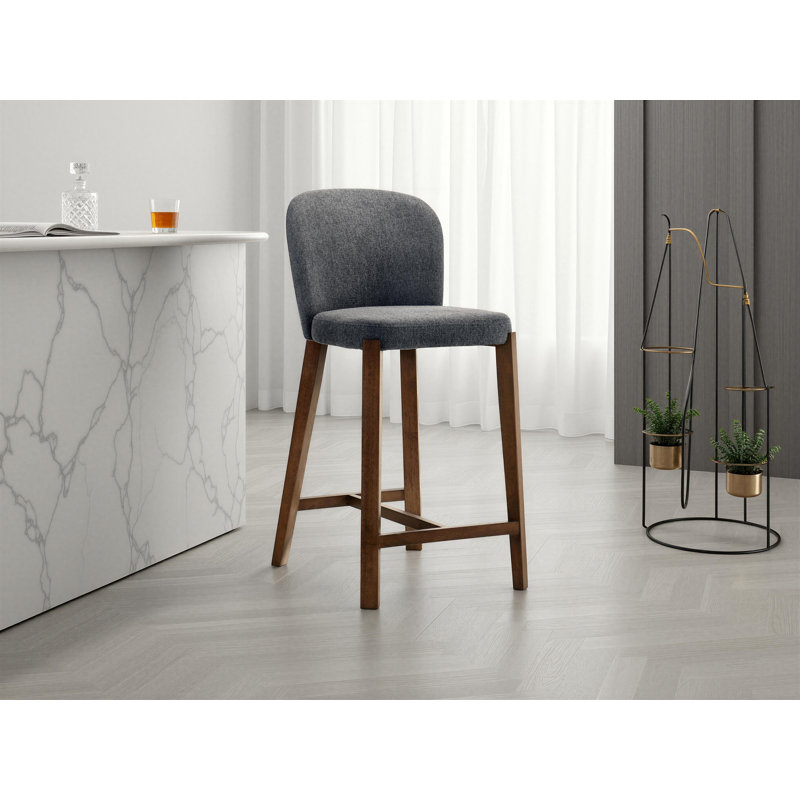 Tabouret de comptoir 26 po Larsen Illeigh, Brun, gris