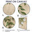«Green Botanical Plant Vines - Plants», ensemble de 6 impressions sur toile-279756436-279756439