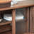 Solid wood telescoping TV cabinet