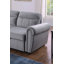 Canapé-lit modulaire réversible en tissu de velours gris 96,5 po Ashton