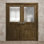 Portes doubles intérieures intérieures | Ego 5011 | Cadre de panneau intérieur en bois massif | Portes modernes pour placard