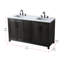 Meuble-lavabo double 60 po-1342035339