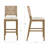 Seagrass Upholstered Bar Height Stool with Solid Wood Frame, 3-Pack-103764925-117165455-103764928