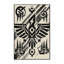 Tapis géométrique beige lavable à la machine d'inspiration mondiale Melton-1589614242