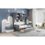 Lit de jour simple en bois avec 2 tiroirs, armoire et tablette tout-en-un-372477606