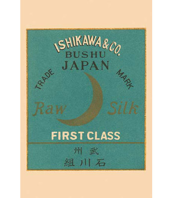 " Ishikawa And Co. Bushu Japan Raw Silk "