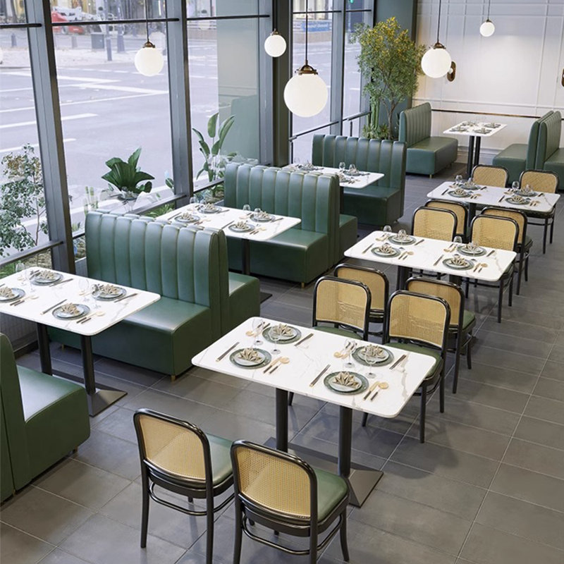 Banc de restaurant moderne et simple (ensemble de 2).