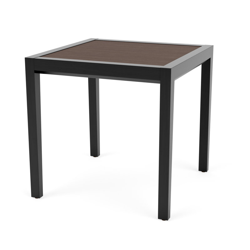 Table de bout Brooklyn, Riftwood Walnut, Black